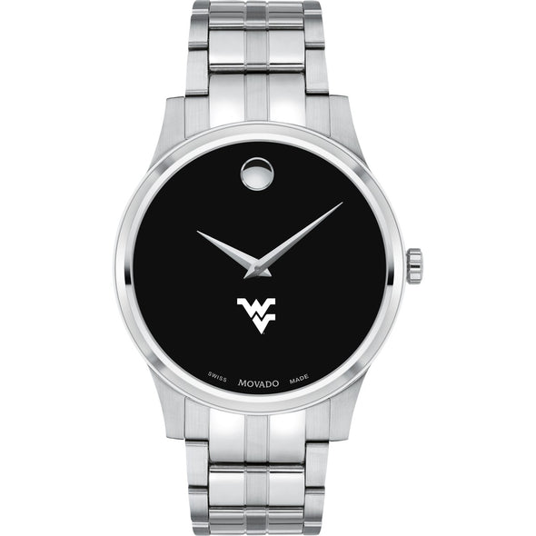 West Virginia Men&#39;s Movado Collection Stainless Steel Watch with Black Dial Shot #2