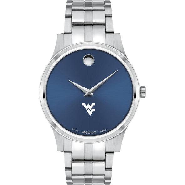 West Virginia Men&#39;s Movado Collection Stainless Steel Watch with Blue Dial Shot #2