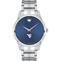 West Virginia Men's Movado Collection Stainless Steel Watch with Blue Dial Shot #2