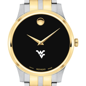 West Virginia Men&#39;s Movado Collection Two-Tone Watch with Black Dial Shot #1