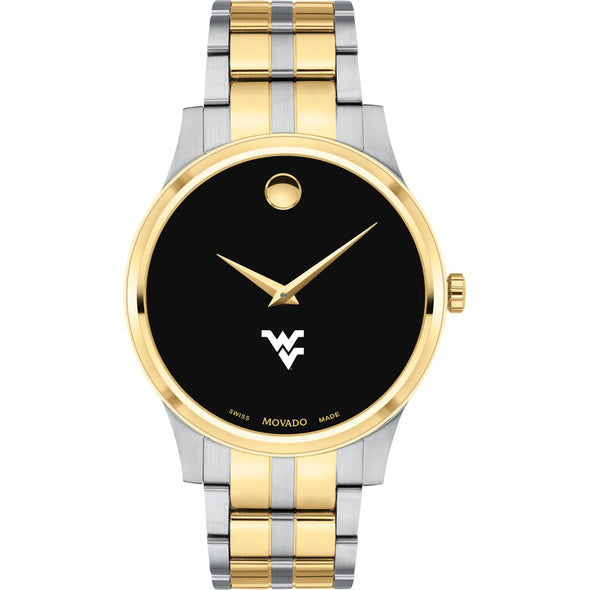 West Virginia Men&#39;s Movado Collection Two-Tone Watch with Black Dial Shot #2