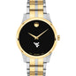 West Virginia Men's Movado Collection Two-Tone Watch with Black Dial Shot #2