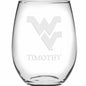 West Virginia Stemless Wine Glasses Made in the USA Shot #2