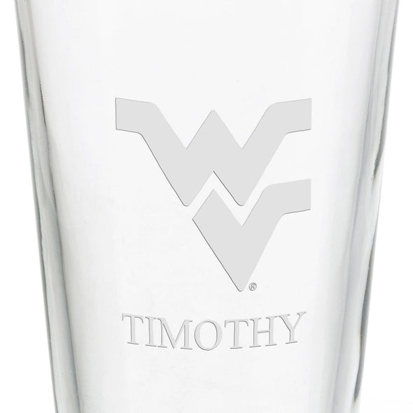 West Virginia University 16 oz Pint Glass Shot #3