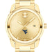 West Virginia University Men's Movado BOLD Gold with Date Window