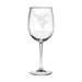 West Virginia University Red Wine Glasses - Made in the USA