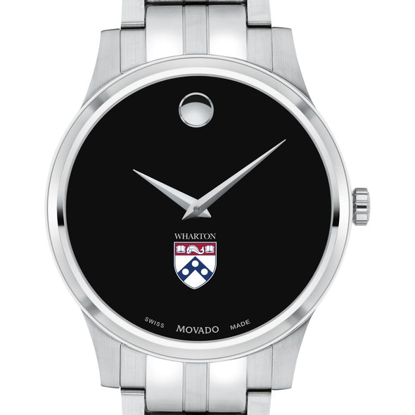 Wharton Men's Movado Collection Stainless Steel Watch with Black Dial Shot #1