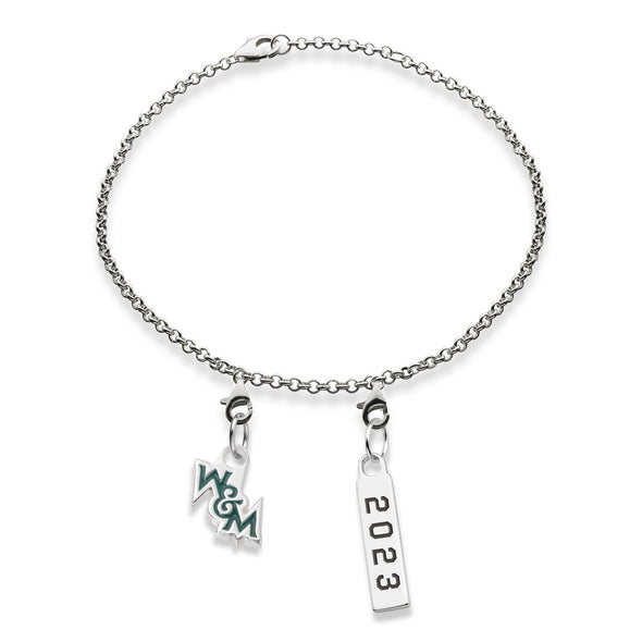 William &amp; Mary 2023 Sterling Silver Bracelet Shot #1