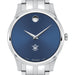 William & Mary Men's Movado Collection Stainless Steel Watch with Blue Dial