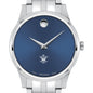 William & Mary Men's Movado Collection Stainless Steel Watch with Blue Dial Shot #1