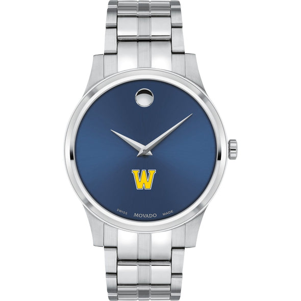 Williams Men&#39;s Movado Collection Stainless Steel Watch with Blue Dial Shot #2