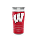 Wisconsin 20 oz. Stainless Steel Tervis Tumblers with Slider Lids - Set of 2