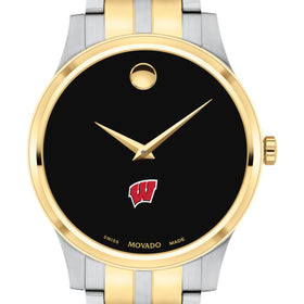 Wisconsin Men&#39;s Movado Collection Two-Tone Watch with Black Dial Shot #1