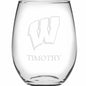 Wisconsin Stemless Wine Glasses Made in the USA Shot #2