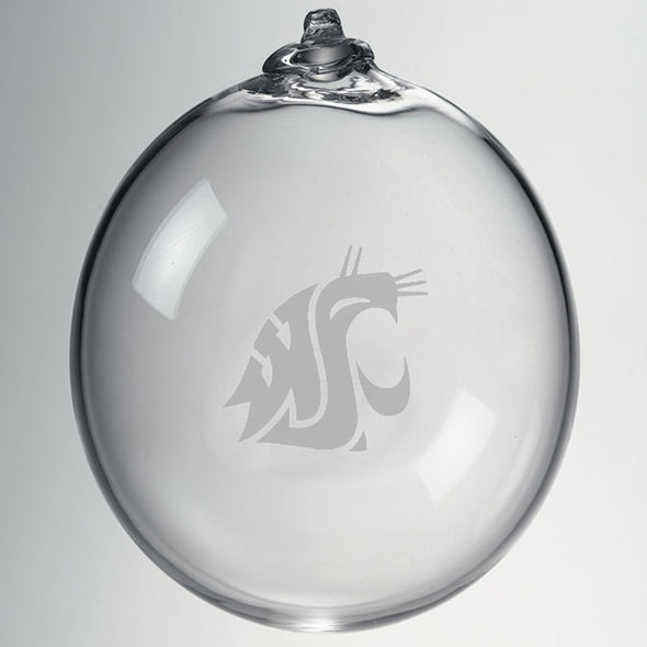 WSU Glass Ornament by Simon Pearce Shot #2