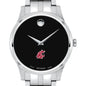 WSU Men's Movado Collection Stainless Steel Watch with Black Dial Shot #1