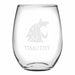 WSU Stemless Wine Glasses Made in the USA