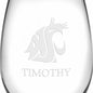 WSU Stemless Wine Glasses Made in the USA Shot #3