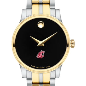 WSU Women&#39;s Movado Collection Two-Tone Watch with Black Dial Shot #1