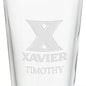 Xavier University 16 oz Pint Glass Shot #3