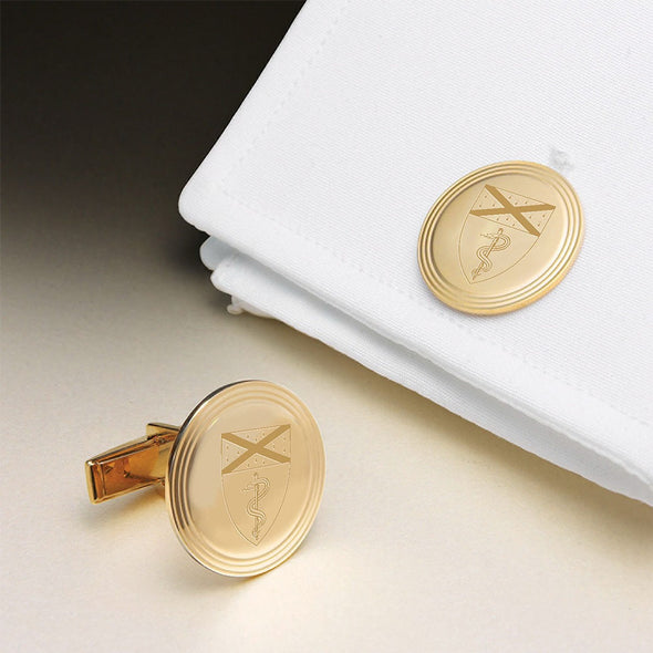 Yale Medicine 14K Gold Cufflinks Shot #1