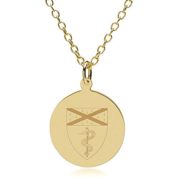 Yale Medicine 14K Gold Pendant &amp; Chain Shot #1