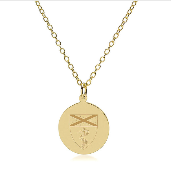 Yale Medicine 18K Gold Pendant &amp; Chain Shot #2