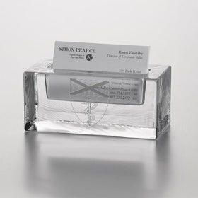 Yale Medicine Glass Business card holder by Simon Pearce Shot #1