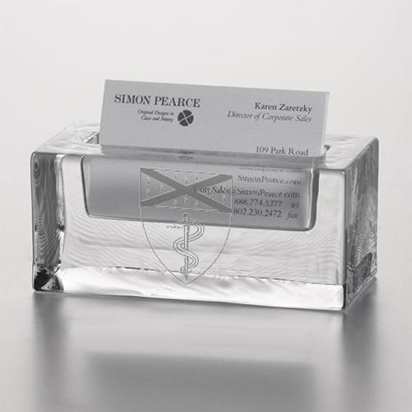 Yale Medicine Glass Business card holder by Simon Pearce Shot #2