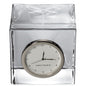 Yale Medicine Glass Desk Clock by Simon Pearce Shot #2