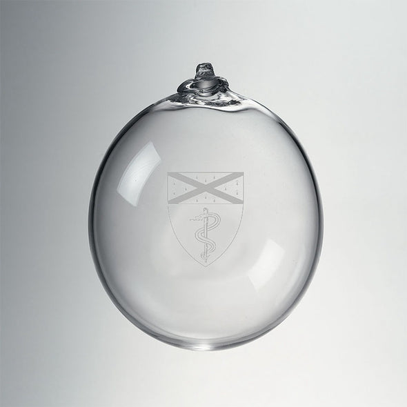 Yale Medicine Glass Ornament by Simon Pearce Shot #1