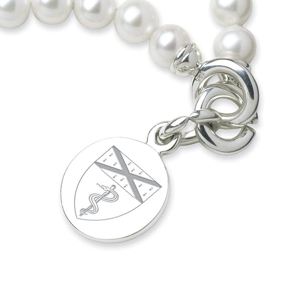 Yale Medicine Pearl Bracelet with Sterling Silver Charm Shot #2