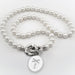 Yale Medicine Pearl Necklace with Sterling Silver Charm