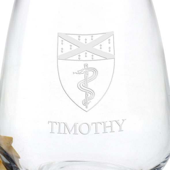 Yale Medicine Stemless Wine Glasses - Set of 2 Shot #3