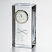 Yale Medicine Tall Glass Desk Clock by Simon Pearce