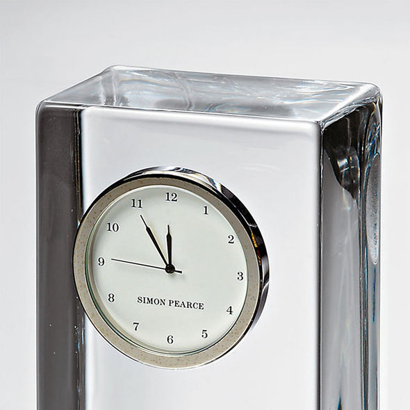 Yale Medicine Tall Glass Desk Clock by Simon Pearce Shot #2