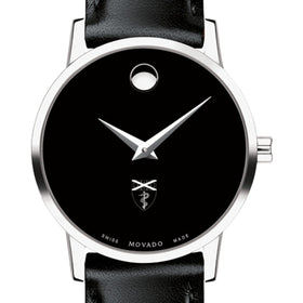 Yale Medicine Women&#39;s Movado Museum with Leather Strap Shot #1