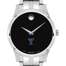 Yale Men&#39;s Movado Collection Stainless Steel Watch with Black Dial Shot #1