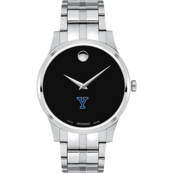 Yale Men&#39;s Movado Collection Stainless Steel Watch with Black Dial Shot #2