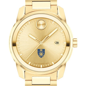 Yale School of Management Men&#39;s Movado BOLD Gold with Date Window Shot #1