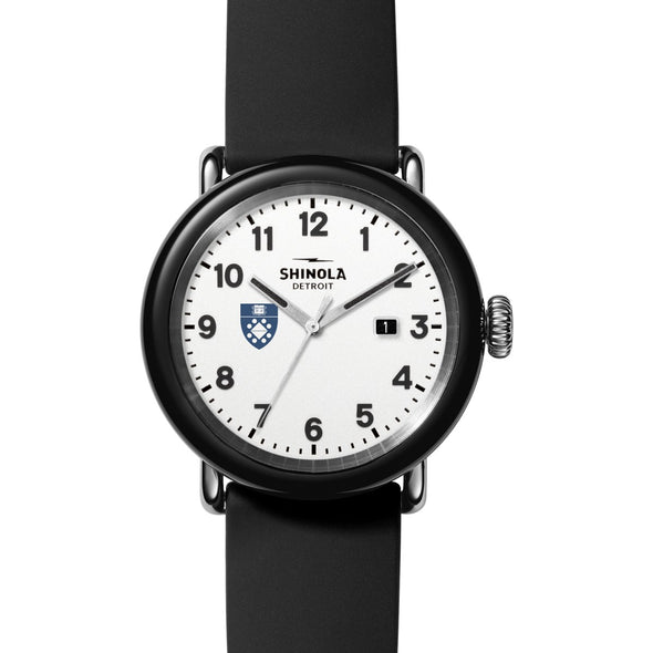 Yale School of Management Shinola Watch, The Detrola 43 mm White Dial at M.LaHart &amp; Co. Shot #2