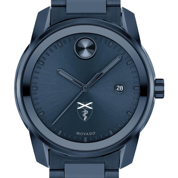 Yale School of Medicine Men&#39;s Movado BOLD Blue Ion with Date Window Shot #1