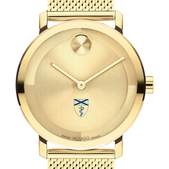 Yale School of Medicine Men&#39;s Movado BOLD Gold with Mesh Bracelet Shot #1