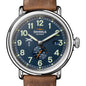 Yale School of Medicine Shinola Watch, The Runwell Automatic 45 mm Blue Dial and British Tan Strap at M.LaHart & Co. Shot #1