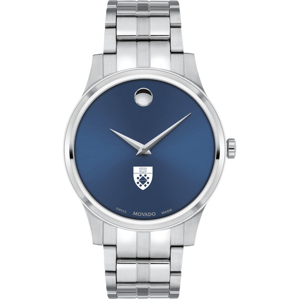 Yale SOM Men&#39;s Movado Collection Stainless Steel Watch with Blue Dial Shot #2