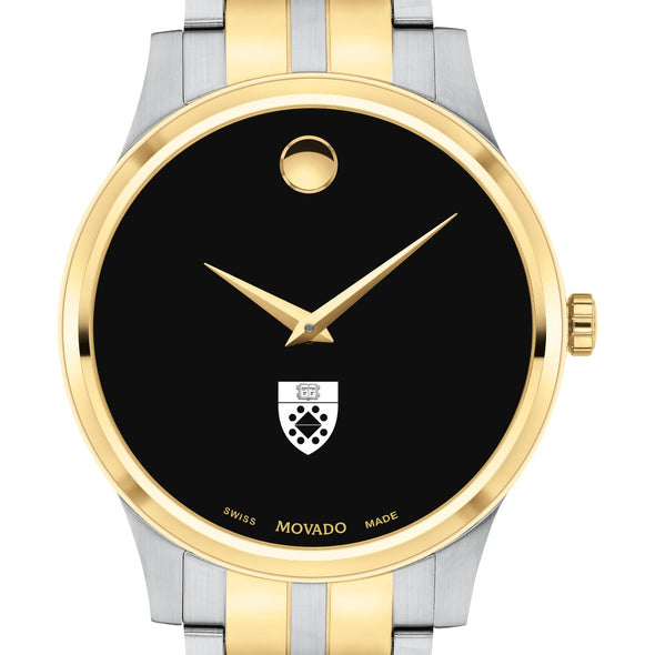 Yale SOM Men&#39;s Movado Collection Two-Tone Watch with Black Dial Shot #1