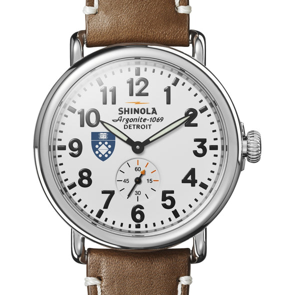 Yale SOM Shinola Watch, The Runwell 41 mm White Dial Shot #1