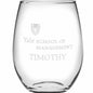 Yale SOM Stemless Wine Glasses Made in the USA Shot #2