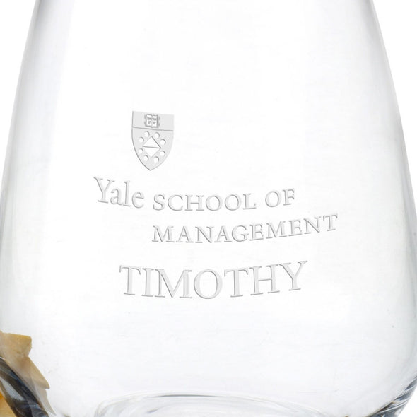 Yale SOM Stemless Wine Glasses Shot #3