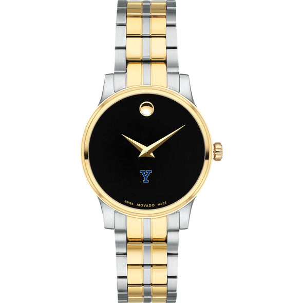 Yale Women&#39;s Movado Collection Two-Tone Watch with Black Dial Shot #2